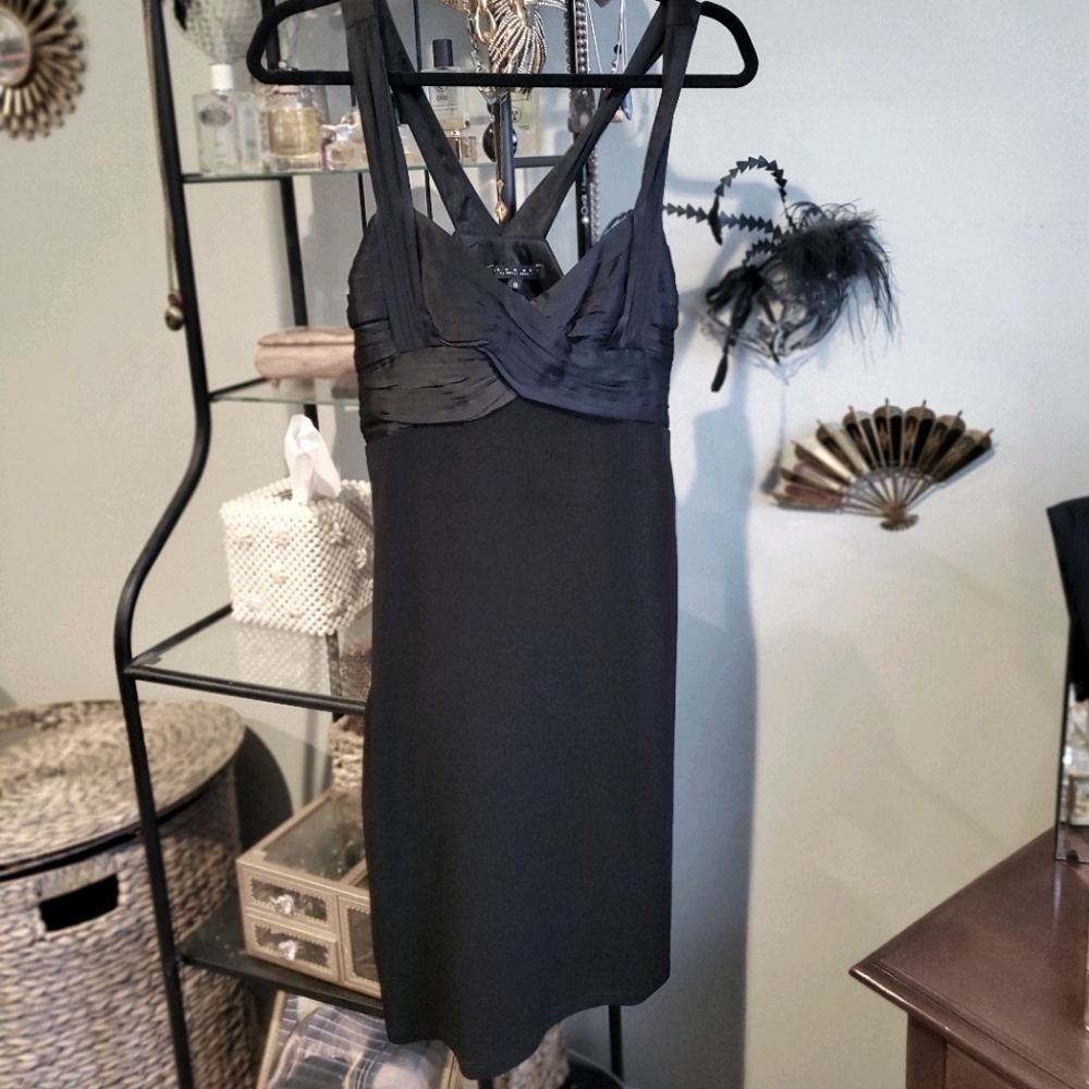 Laundry Dress with Black Satin Detailed Top